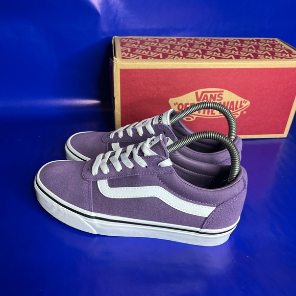 Vans Ward Purple White Women’s Size 6.5 Casual Sneaker Fast Shipping With Box - Picture 4 of 6